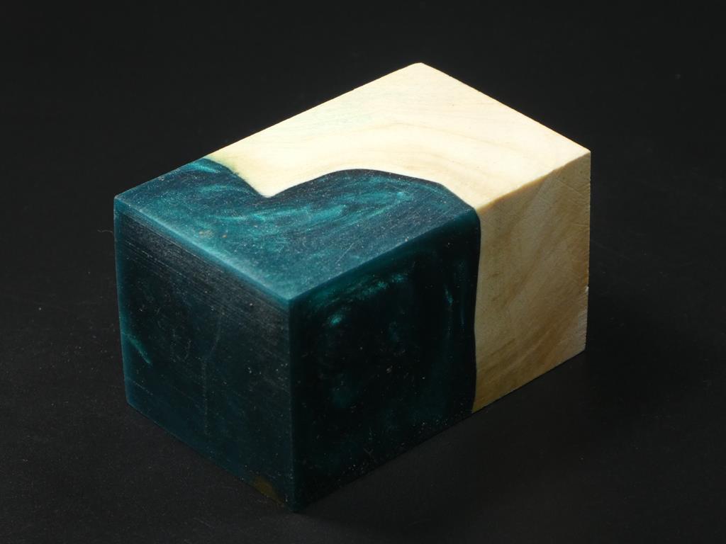 Natural / Green Hybrid Bottle Stopper Blank