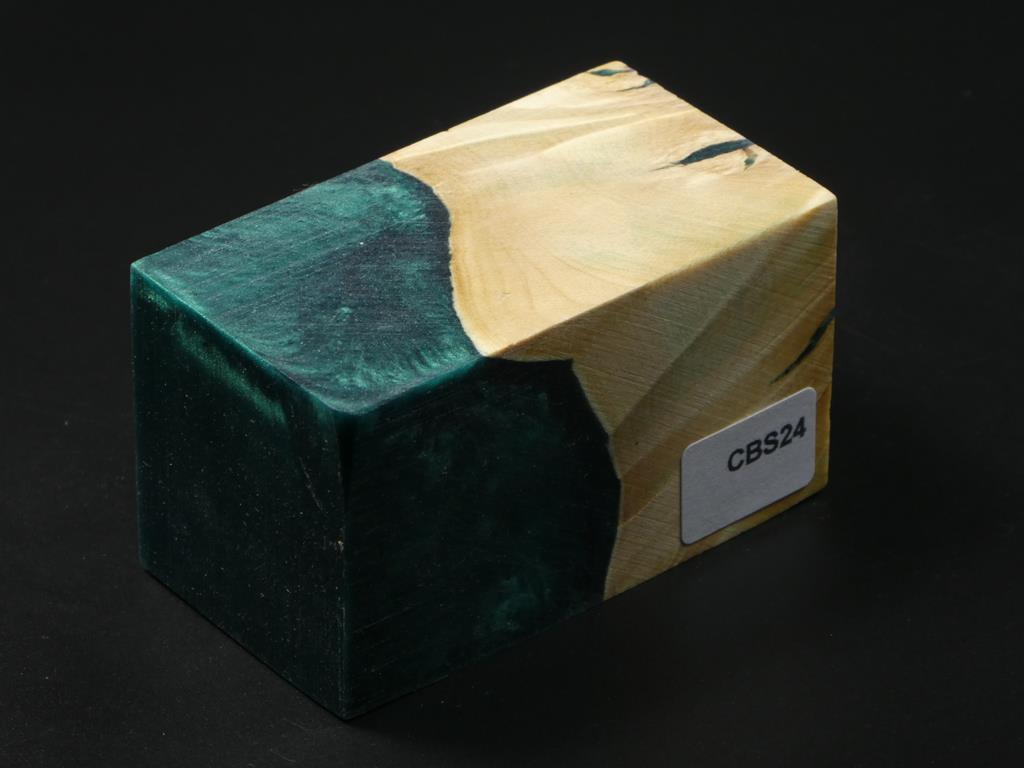 Natural / Green Hybrid Bottle Stopper Blank