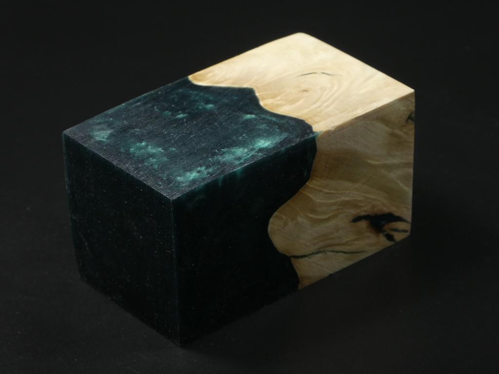 Natural / Green Hybrid Bottle Stopper Blank