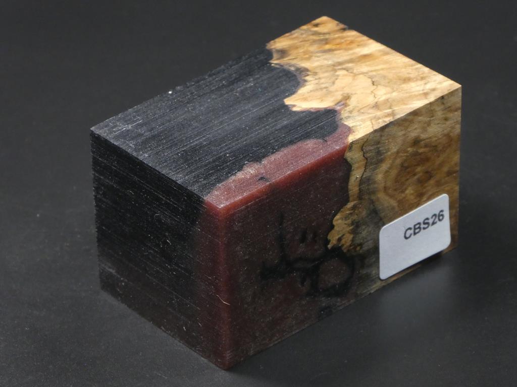 Natural / Brown & Black Hybrid Bottle Stopper Blank