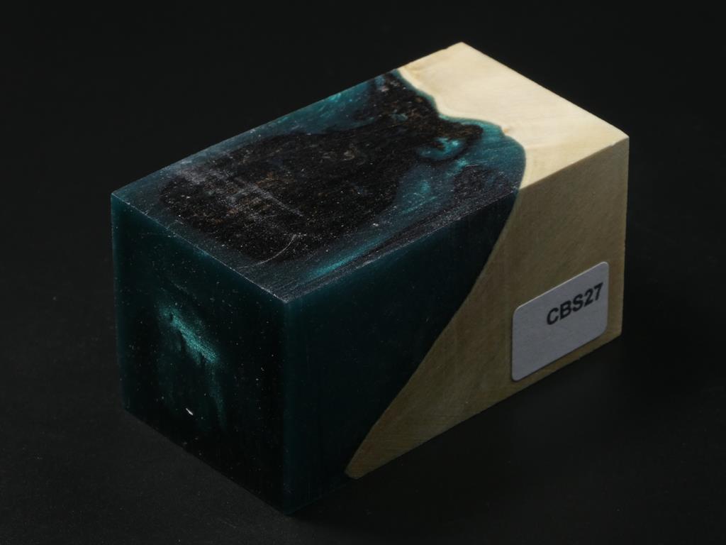 Natural / Green Hybrid Bottle Stopper Blank