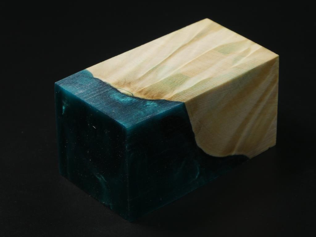 Natural / Green Hybrid Bottle Stopper Blank