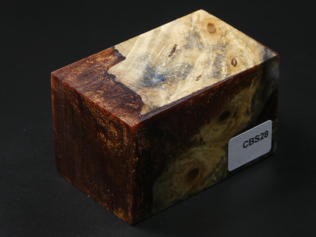 Natural / Copper Hybrid Bottle Stopper Blank