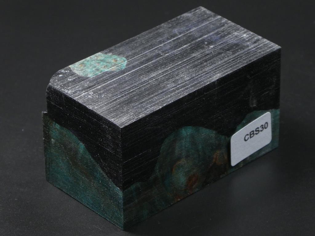 Green / Black Hybrid Bottle Stopper Blank