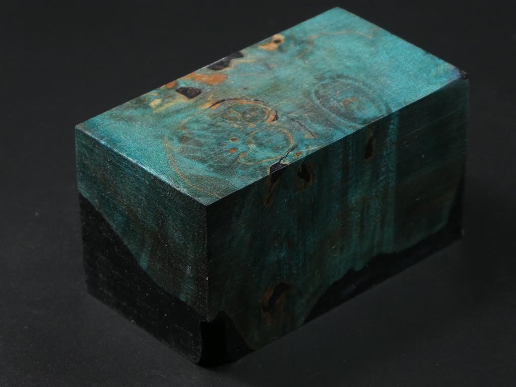 Green / Black Hybrid Bottle Stopper Blank