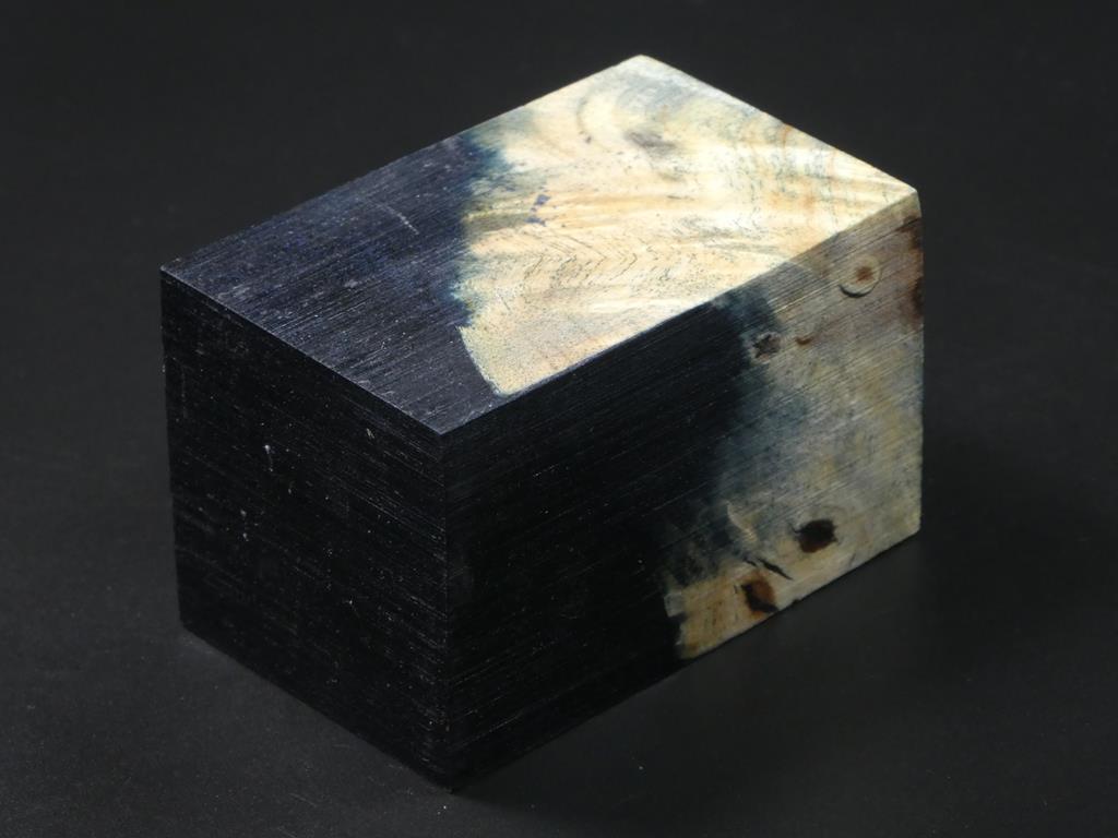 Natural / Black Hybrid Bottle Stopper Blank