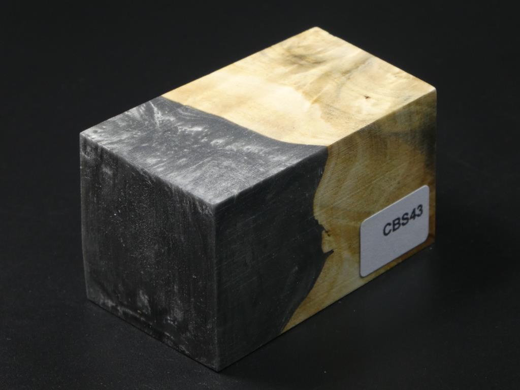 Natural / Gray Hybrid Bottle Stopper Blank