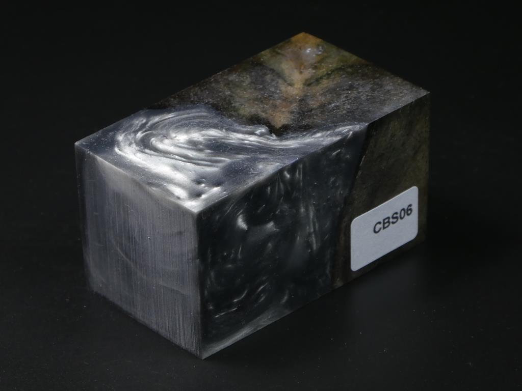 Brown & Green / Gray Hybrid Bottle Stopper Blank