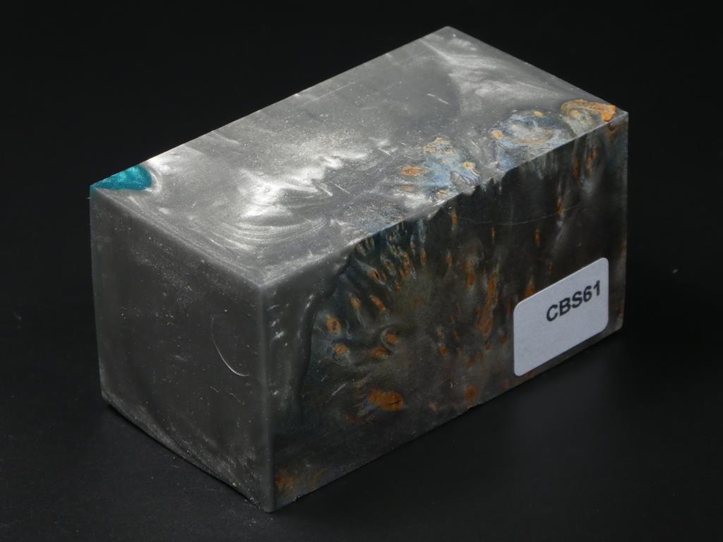 Gray & Green / Gray Hybrid Bottle Stopper Blank