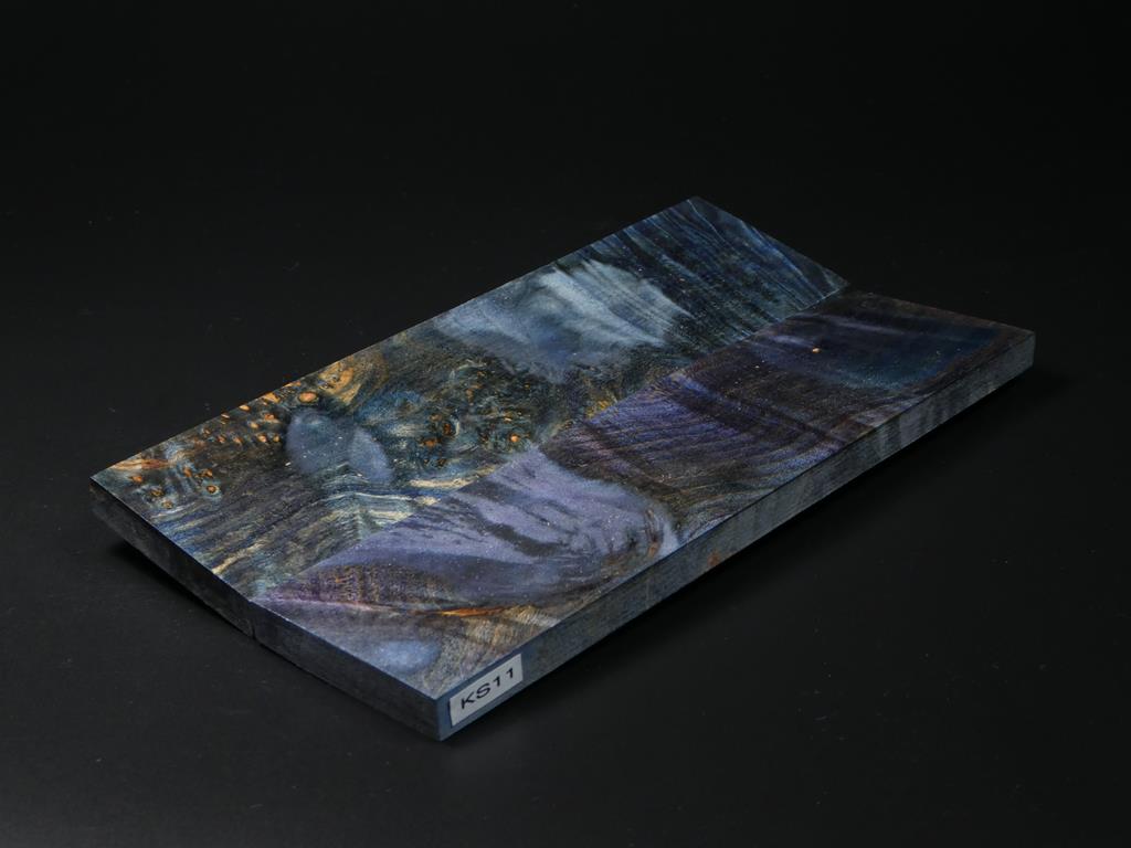 Blue & Purple Stabilized Knife Maple Knife Scales