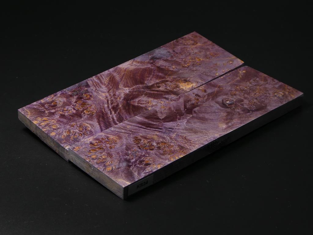 Violet Stabilized Knife Maple Knife Scales