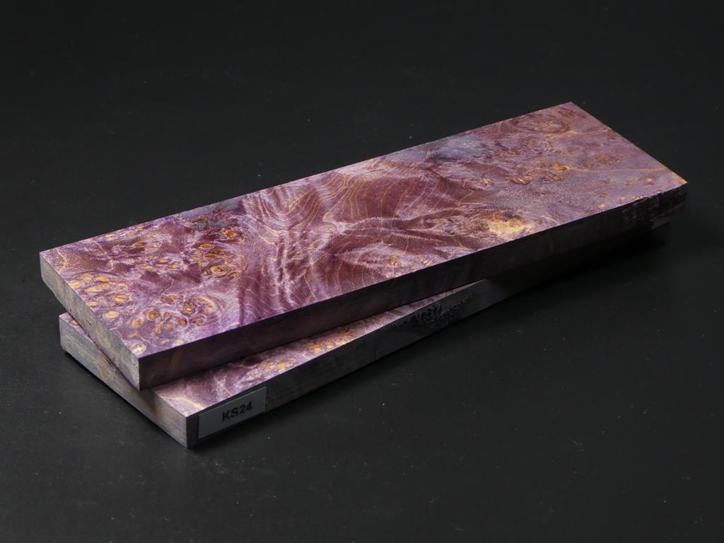 Violet Stabilized Knife Maple Knife Scales