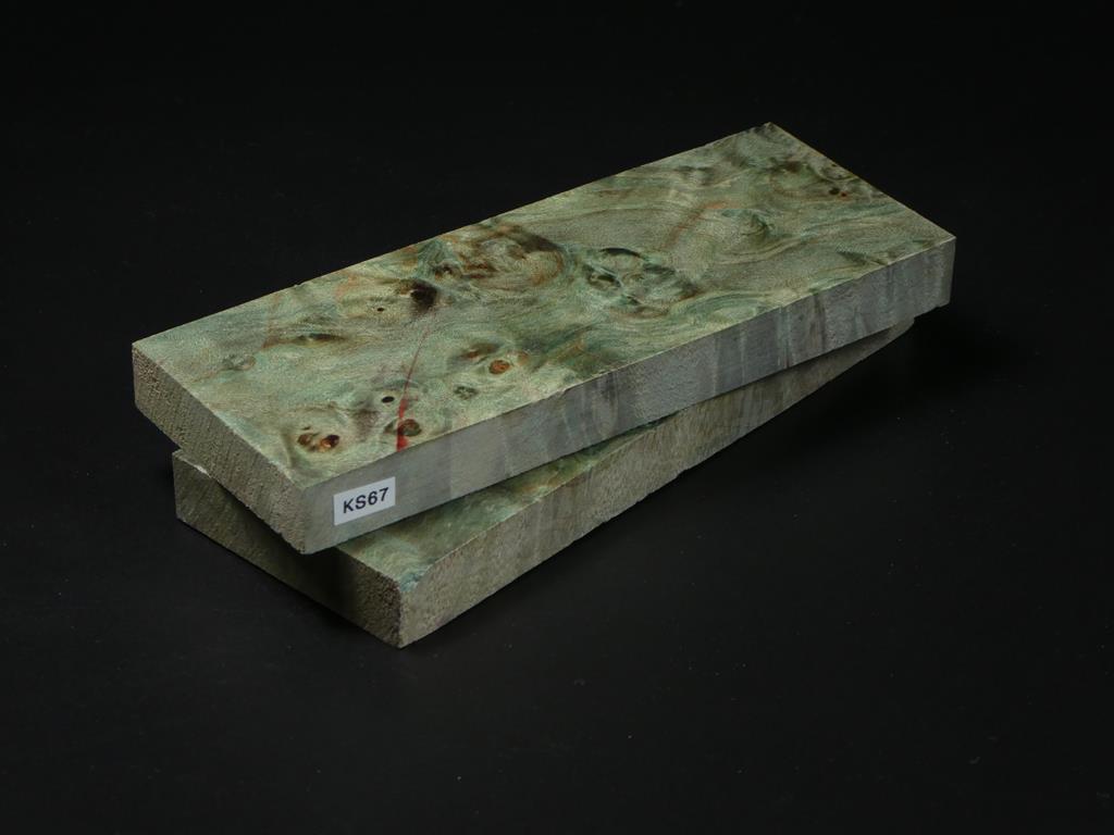 Green Stabilized Knife Maple Knife Scales