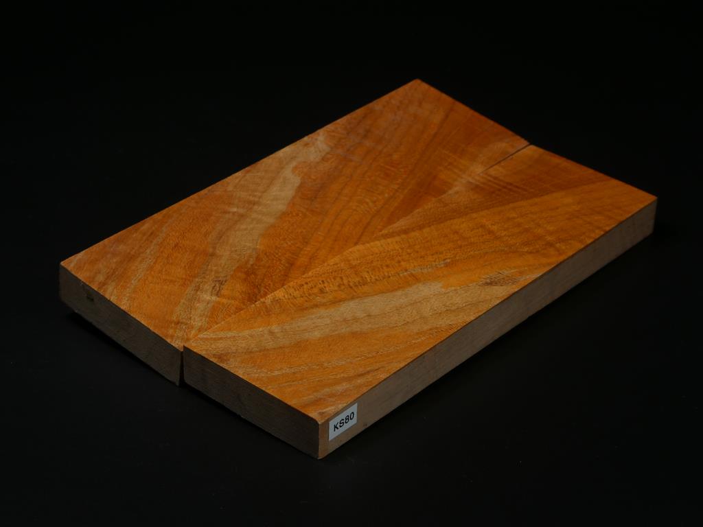 Orange & Natural Stabilized Knife Maple Knife Scales