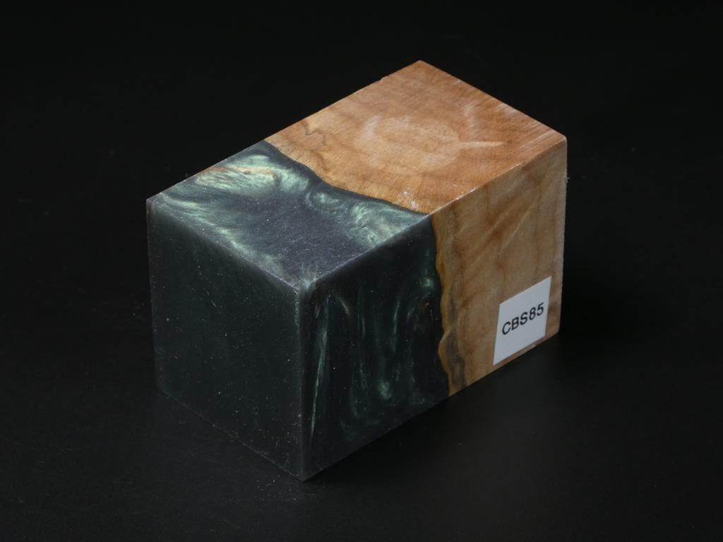 Natural / Gray-Green Hybrid Bottle Stopper Blank