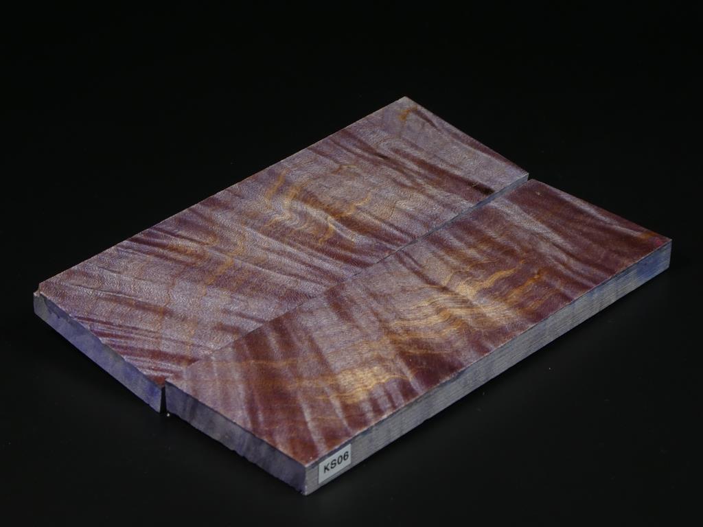 Purple Stabilized Knife Maple Knife Scales