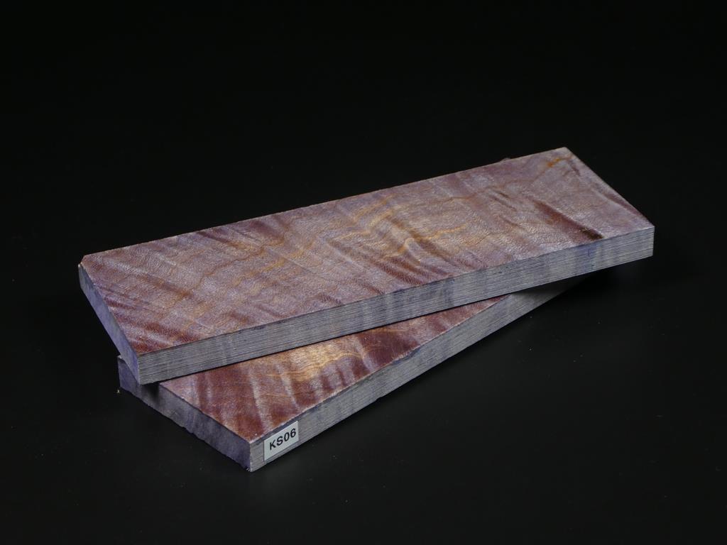 Purple Stabilized Knife Maple Knife Scales