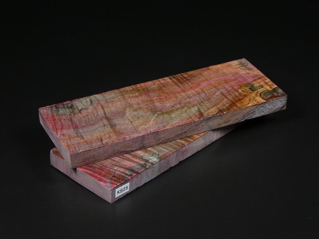 Violet & Blue Stabilized Knife Maple Knife Scales