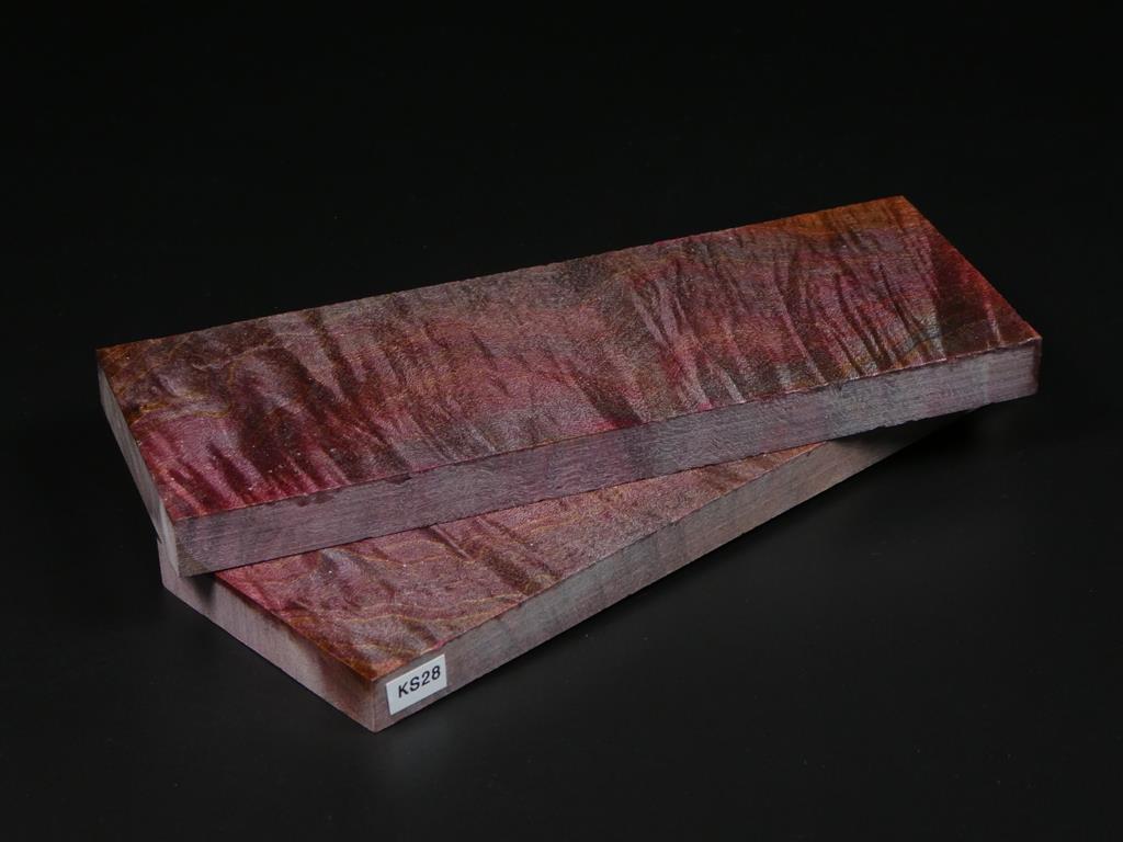 Violet & Blue Stabilized Knife Maple Knife Scales