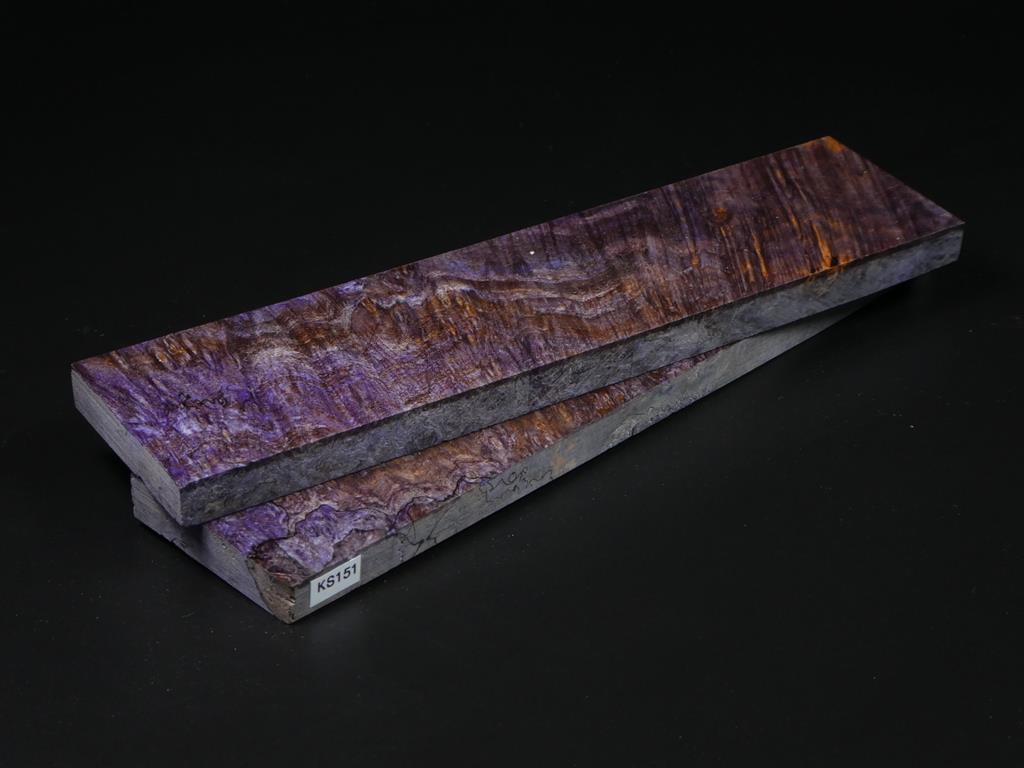 Purple Stabilized Knife Maple Knife Scales